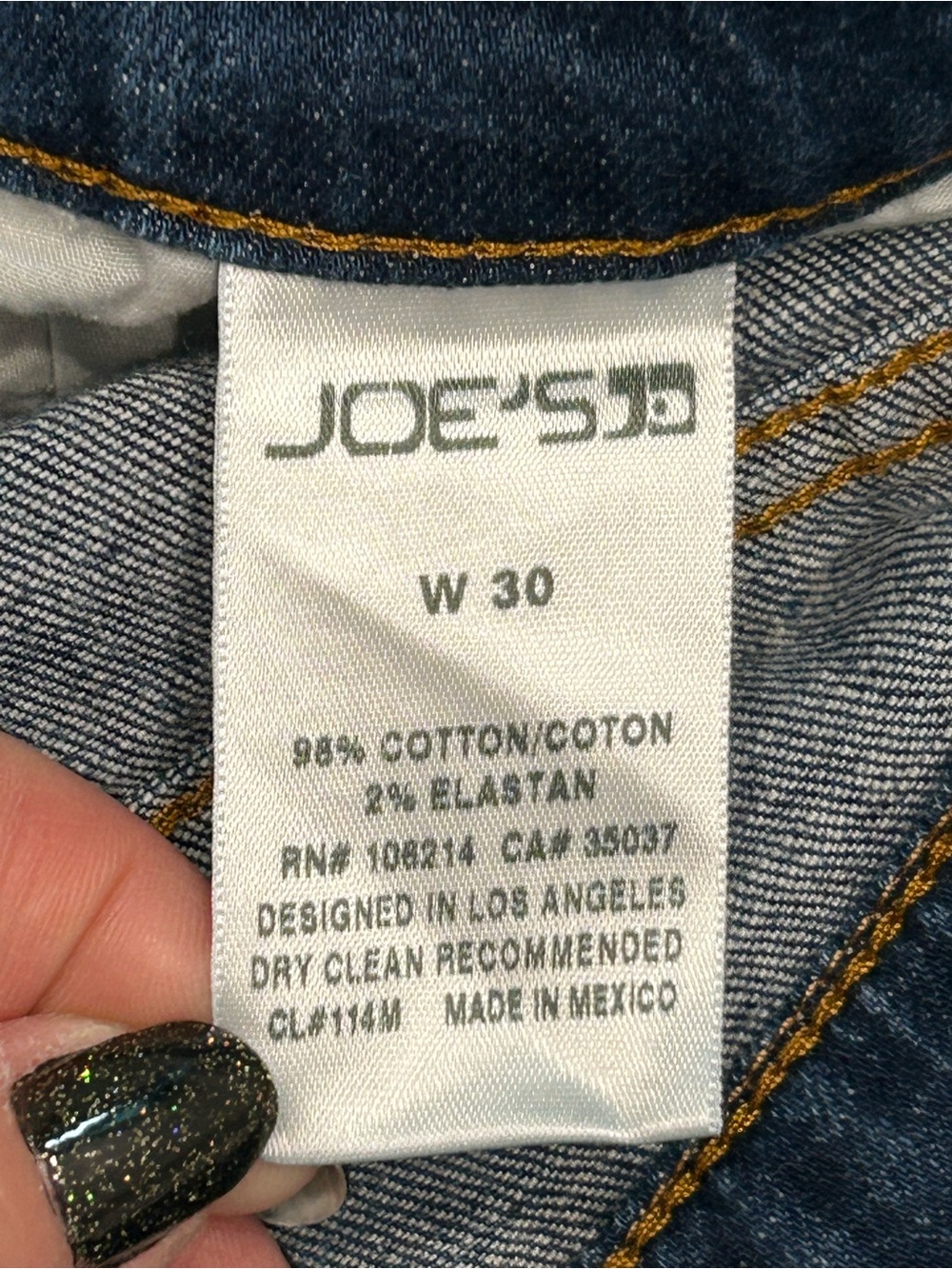 Joe's Jeans Blue Vintage Reserve 1971 Bermuda Shorts Size 30 EUC - Picture 5 of 5